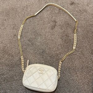 Chanel ivory camera bag